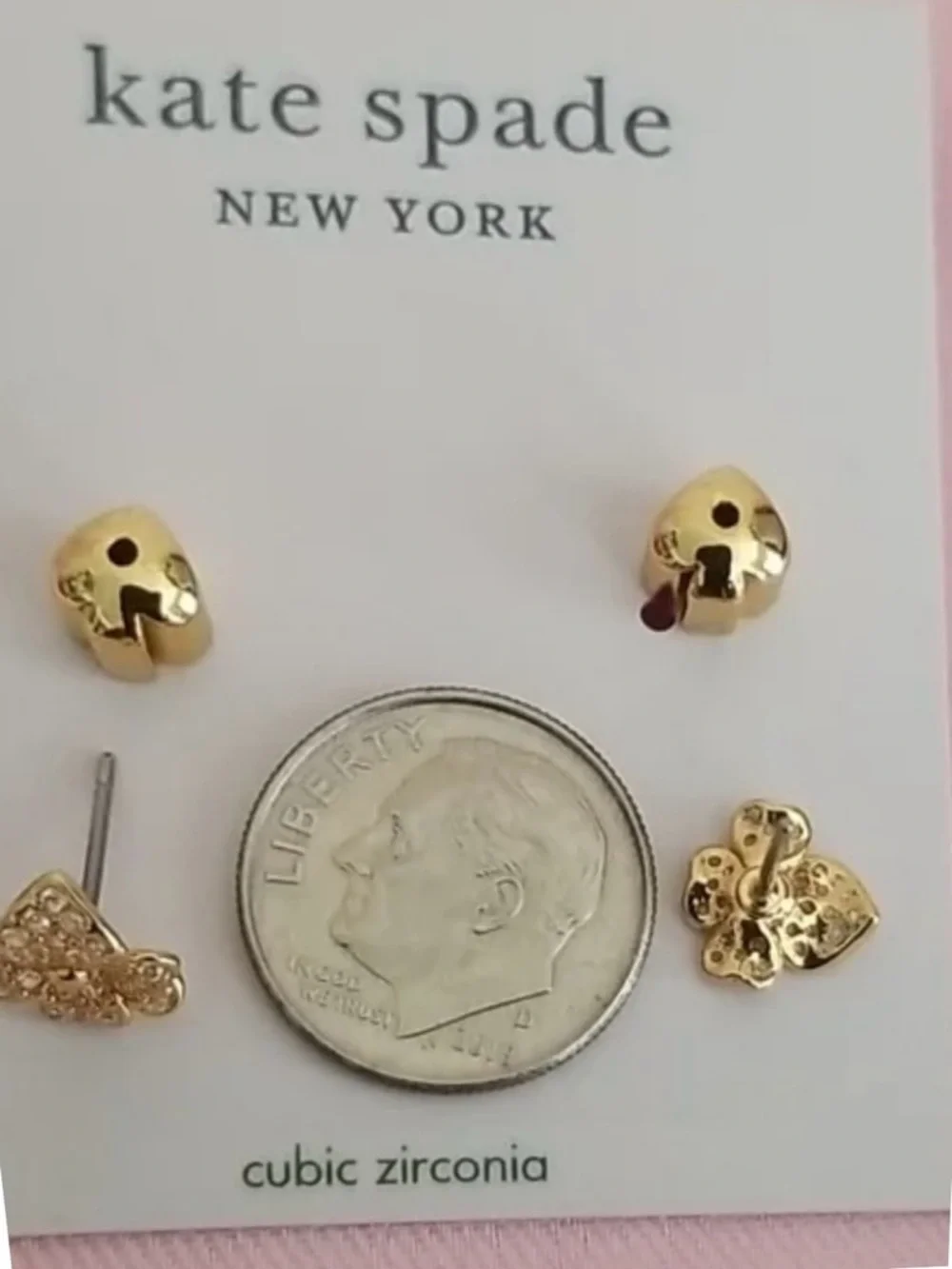 KATE SPADE NEW YORK Precious Pansy Stud Earrings